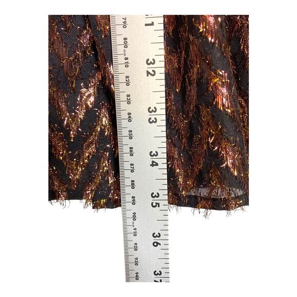 Tuckernuck Pomander Place Copper Metallic Kenzo Relaxed VNeck Size Med Dress - Picture 8 of 8